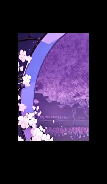 [LINE着せ替え] 月光夜桜#CT016。の画像1