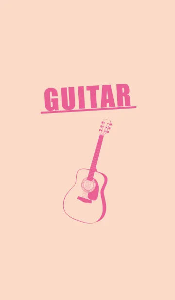 [LINE着せ替え] GUITAR COLOR シェルピンクの画像1