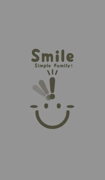 [LINE着せ替え] スマイル＆ヒラメキ 鼠色の画像1