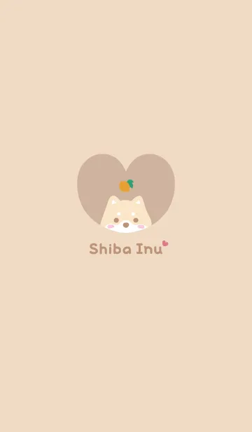 [LINE着せ替え] 柴犬2れもん[オレンジイエロー]の画像1