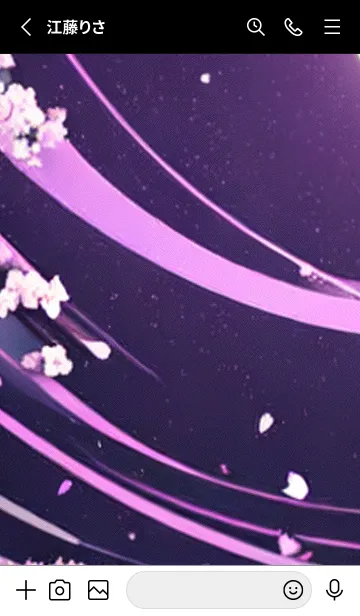 [LINE着せ替え] 月光夜桜#CT029。の画像2