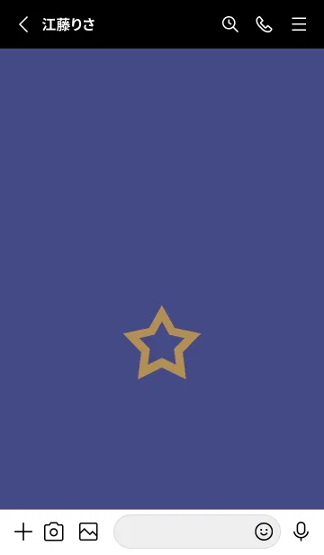 [LINE着せ替え] シンプル ロック スター 53の画像2