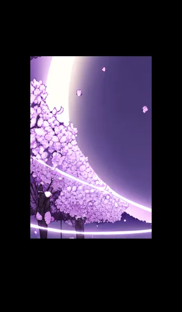 [LINE着せ替え] 月光夜桜#CT026。の画像1