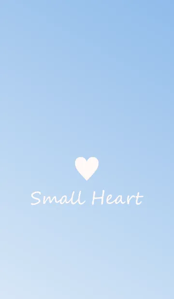 [LINE着せ替え] Small Heart *LightBlue Gradation 3*の画像1