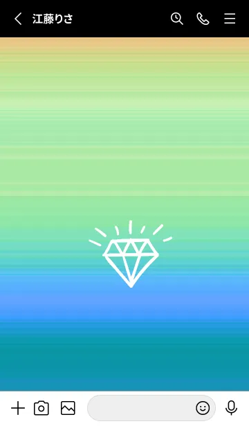 [LINE着せ替え] グラデーション ダイアモンド  216の画像2
