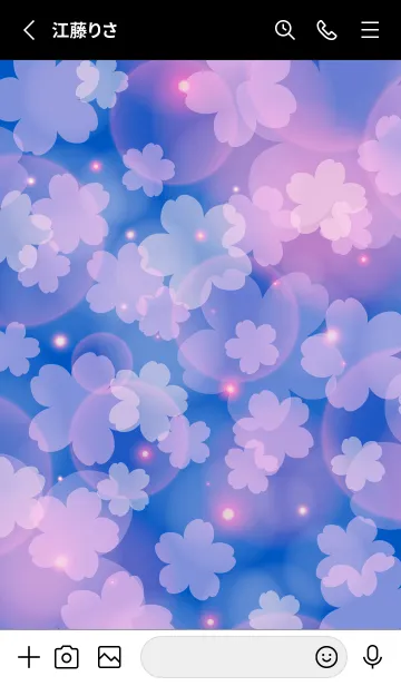 [LINE着せ替え] SAKURA - Cherry Blossoms NIGHTの画像2