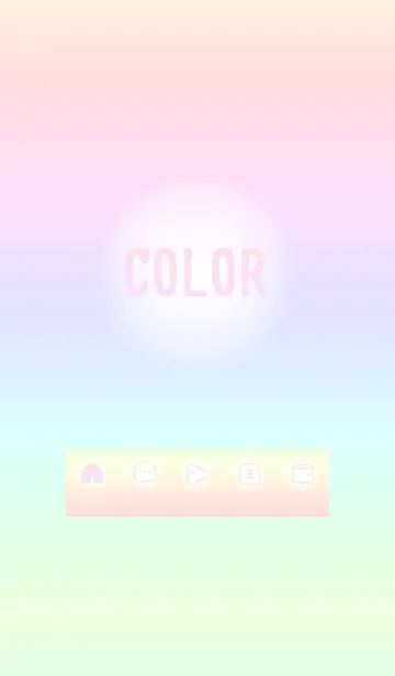 [LINE着せ替え] pink color rainbow D02の画像1