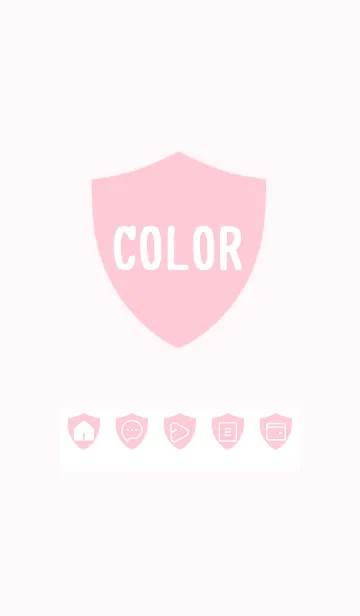 [LINE着せ替え] pink color Y19の画像1