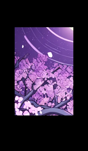 [LINE着せ替え] 月光夜桜#CT023。の画像1
