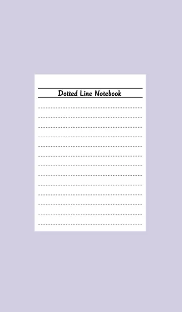 [LINE着せ替え] 点線ノートの着せかえ/ベージュパープルの画像1