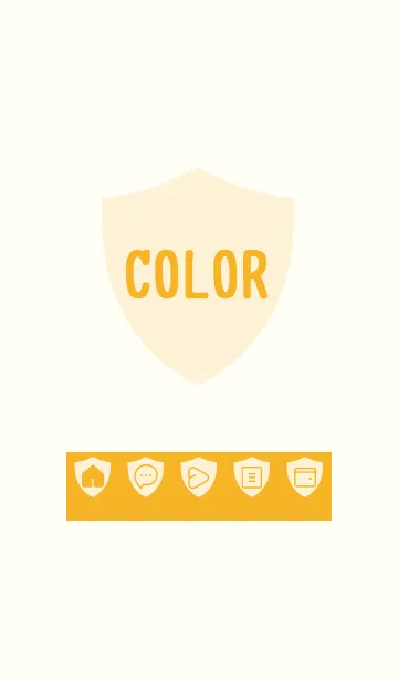 [LINE着せ替え] yellow color Y18の画像1