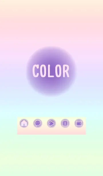 [LINE着せ替え] purple color rainbow D01の画像1