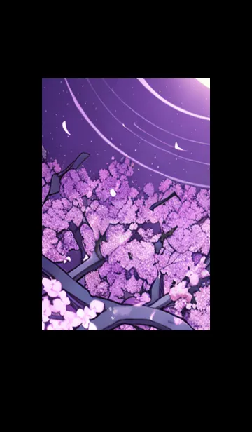 [LINE着せ替え] 月光夜桜#CT022。の画像1