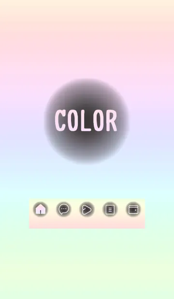 [LINE着せ替え] purple color rainbow D05の画像1