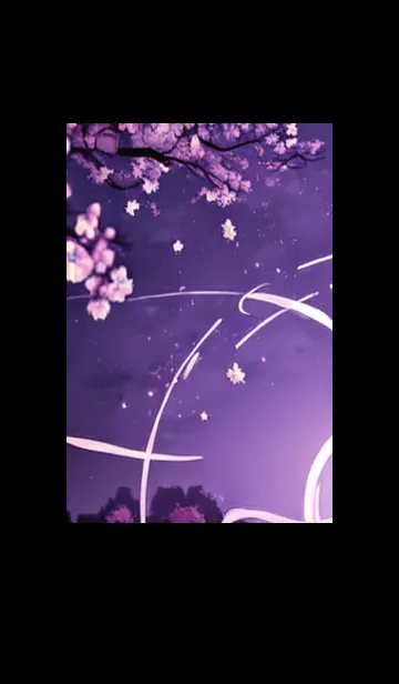 [LINE着せ替え] 月光夜桜#CT021。の画像1