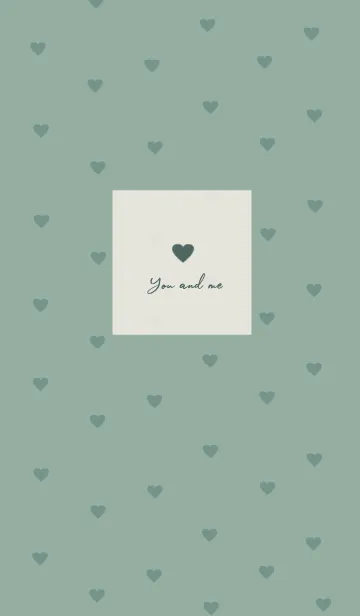 pattern_heart (green beige)の着せ替えメイン画像