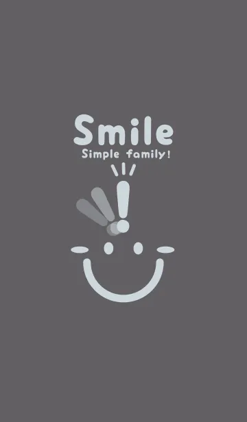 [LINE着せ替え] スマイル＆ヒラメキ スレートグレイの画像1