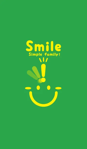 [LINE着せ替え] スマイル＆ヒラメキ 鸚緑の画像1