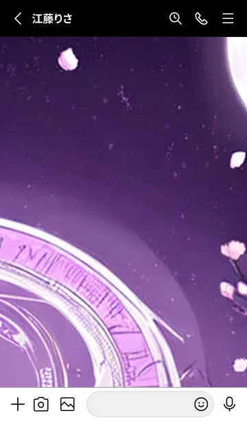 [LINE着せ替え] 月光夜桜#CU011。の画像2