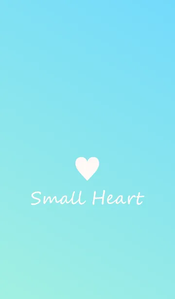 [LINE着せ替え] Small Heart *LightBlue Gradation 4*の画像1