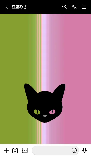 [LINE着せ替え] ブラック キャット 129の画像2