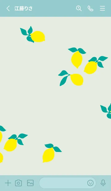 [LINE着せ替え] レモン シンプルかわいい21の画像2