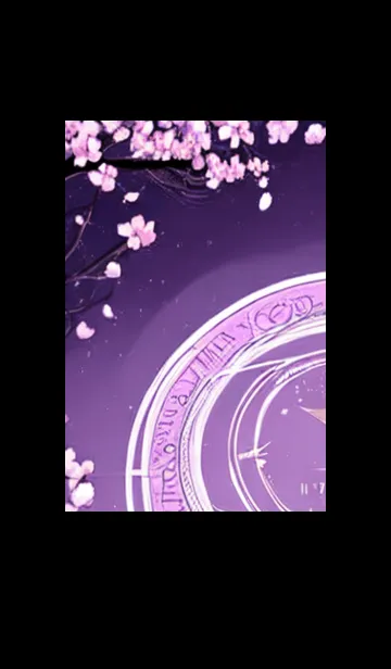 [LINE着せ替え] 月光夜桜#CU022。の画像1