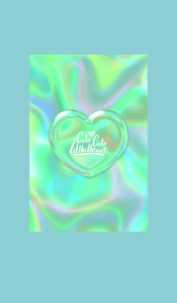 [LINE着せ替え] Cute Cute Little Heart Hologram 6の画像1