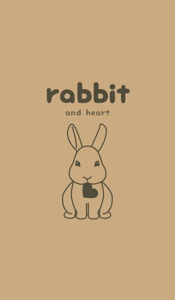 [LINE着せ替え] ウサギとハート ハニースイートの画像1