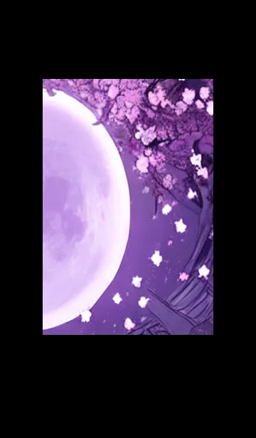 [LINE着せ替え] 月光夜桜#CV020。の画像1