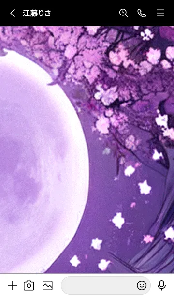 [LINE着せ替え] 月光夜桜#CV020。の画像2