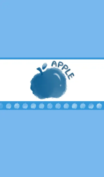 [LINE着せ替え] Smudge Apple J-Sky Blue (Bl1)の画像1