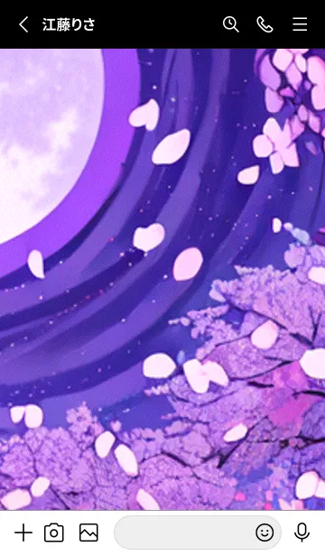 [LINE着せ替え] 月光夜桜#CV09。の画像2