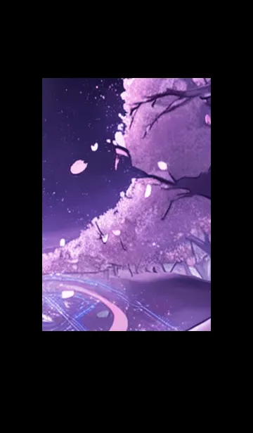[LINE着せ替え] 月光夜桜#CV07。の画像1