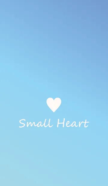 [LINE着せ替え] Small Heart *Blue Gradation 6*の画像1