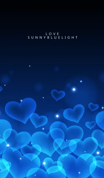 [LINE着せ替え] SUNNY BLUE HEARTの画像1