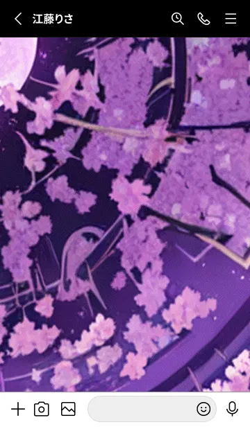 [LINE着せ替え] 月光夜桜#CV05。の画像2