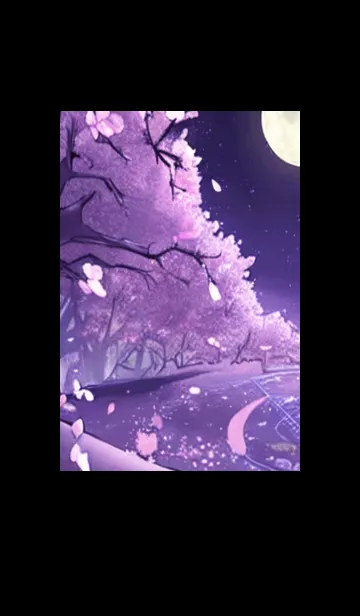 [LINE着せ替え] 月光夜桜#CV04。の画像1