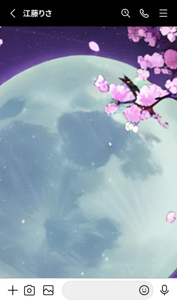 [LINE着せ替え] 月光夜桜#CV03。の画像2