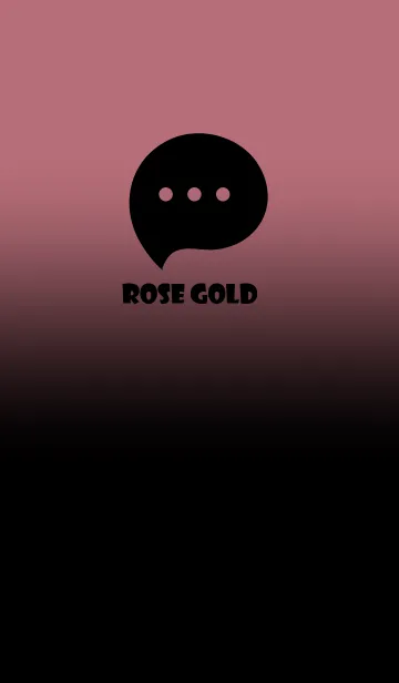 [LINE着せ替え] Black & Rose Gold Theme V3 (JP)の画像1