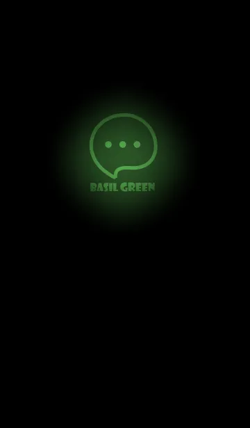 [LINE着せ替え] Basil Green Neon Theme V4 (JP)の画像1