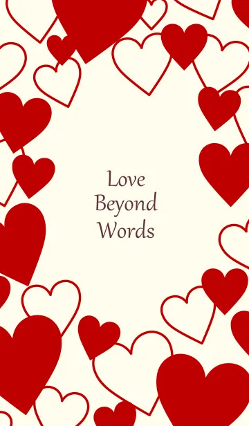 [LINE着せ替え] Love beyond words-RED 4の画像1