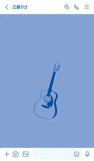 [LINE着せ替え] GUITAR COLOR 青藤色の画像2