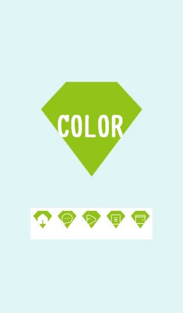 [LINE着せ替え] green color Z39の画像1