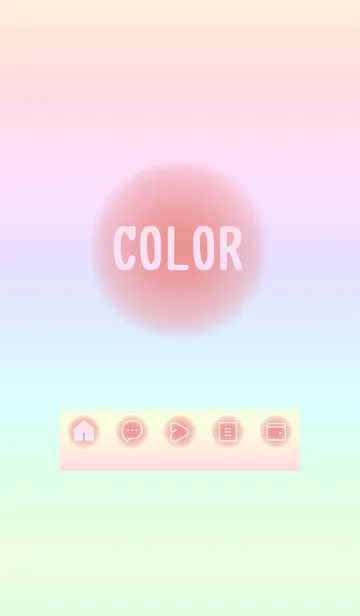 [LINE着せ替え] red color rainbow D01の画像1