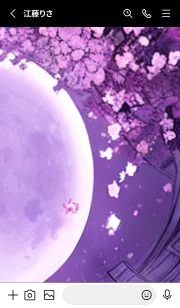 [LINE着せ替え] 月光夜桜#CV028。の画像2