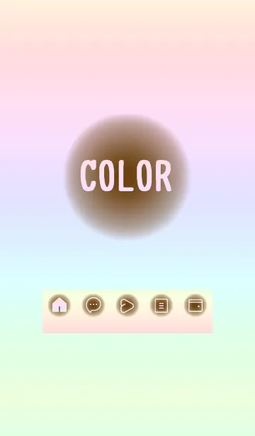 [LINE着せ替え] yellow color rainbow D04の画像1