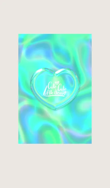 [LINE着せ替え] Cute Cute Little Heart Hologram 7の画像1
