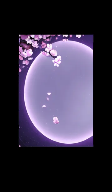 [LINE着せ替え] 月光夜桜#CV026。の画像1