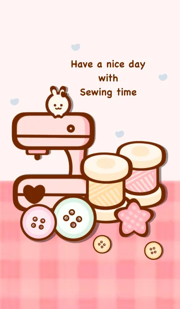 [LINE着せ替え] Lovely sewing tools 7の画像1